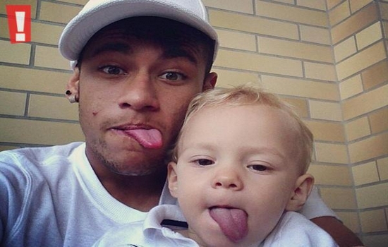 Neymar and David Luca Cutest Father-Son Footballer
