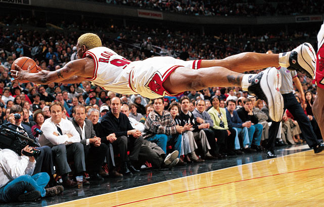 Most Iconic Sports Photos Dennis Rodman - Pacers at Bulls, March 7, 1997