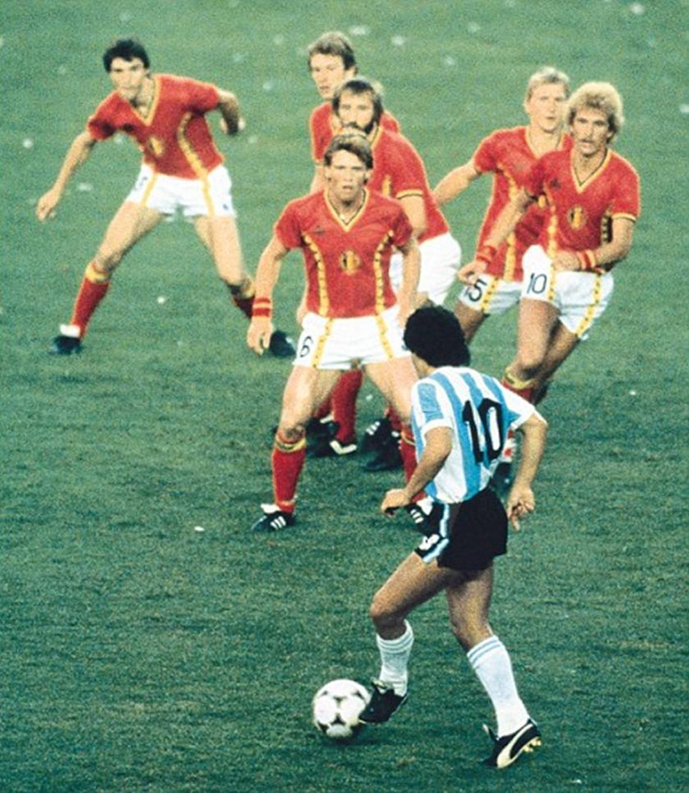 Most Iconic Sports Photos Diego Maradona - World Cup, 13 June 1982 in Barcelona
