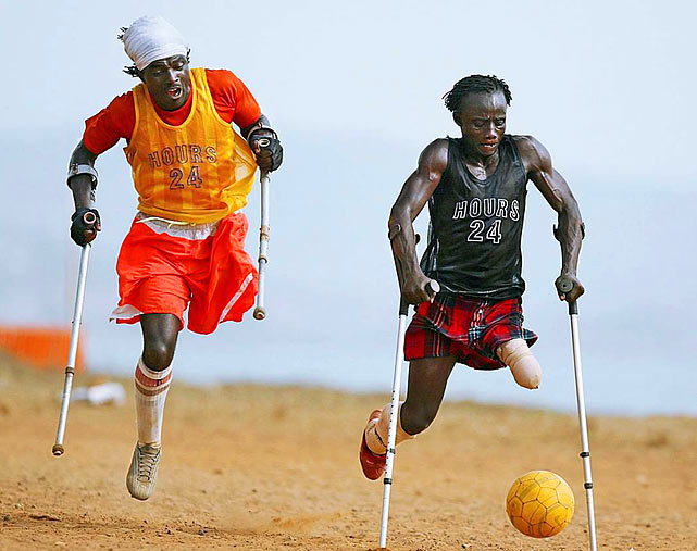 Most Iconic Sports Photos Maxwell Fornah and Victor Musa - Sierra Leone, April 6, 2006