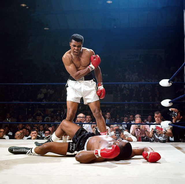 Most Iconic Sports Photos Muhammad Ali and Sonny Liston - May 25, 1965