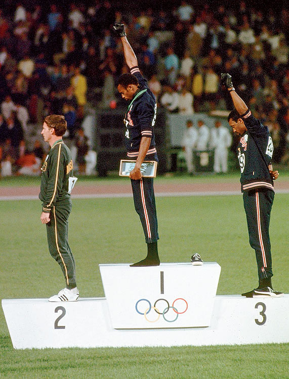 Most Iconic Sports Photos Tommie Smith and John Carlos - Summer Olympics, Oct. 16, 1968