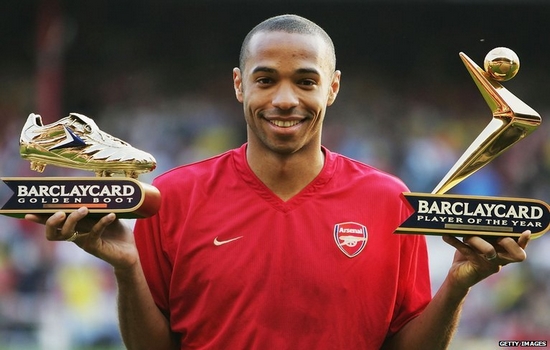 Thierry Henry English Premier League Top Goal Scorers