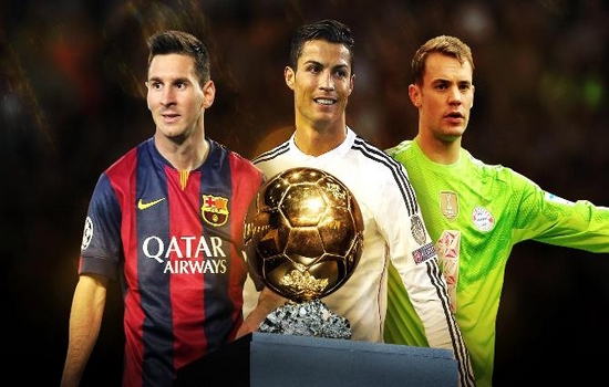 FIFA Ballon D’Or 2014: Ronaldo, Messi and Neuer are selected for Final Three