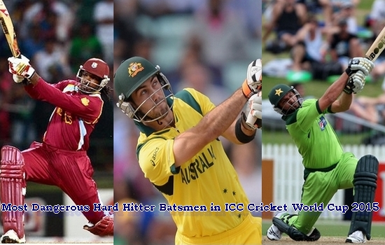 Most Dangerous Hard Hitter Batsmen in ICC Cricket World Cup 2015