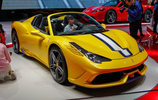 2015 Ferrari 458 Spider Most Expensive Sports Cars