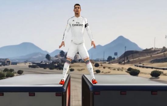 Real Madrid star Cristiano Ronaldo enters the world of GTA V