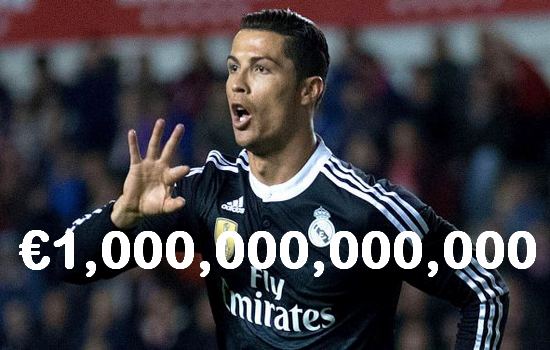 Cristiano Ronaldo Price: Cristiano Ronaldo will cost €1 billion 
