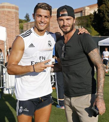 CR7 and David Beckham 