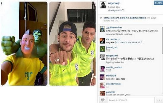 Neymar Jr. Most Followed Football Players on Instagram 
