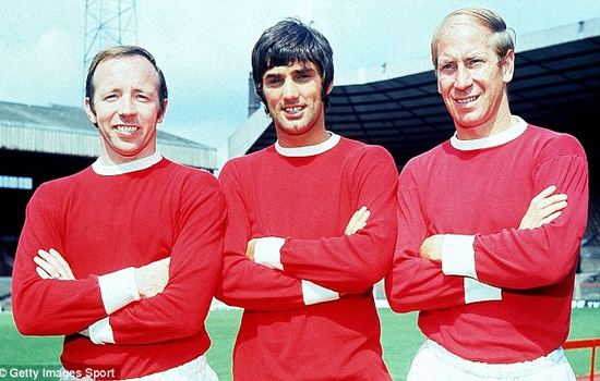 George Best, Denis Law, Bobby Charlton 