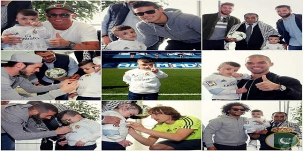 Real Madrid Meets Palestinian orphan Ahmed Dawabsha